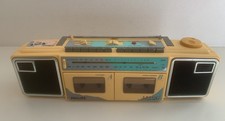 Philips D 8088 /00S Boombox Radio Double Cassette Jaune Rare Vintage 80