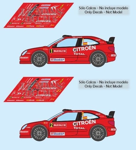 Décal citroen xsara wrc wales - citroen,