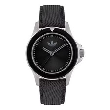 Montre ADIDAS Homme EXPRESSION ONE Cuir Noir / Acier