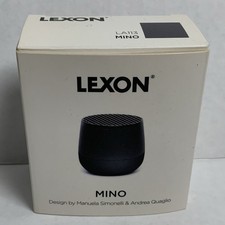 Lexon Mino Mini Portable Bluetooth Rechargeable Speaker Black