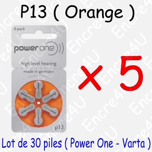 Piles auditives orange - 30,