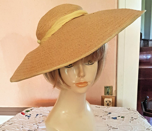 Chapeau début xxe paille - xxe,