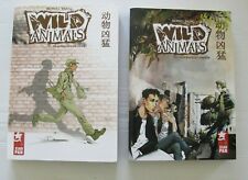 LOT 2 MANGA SERIE COMPLETE VF WILD ANIMALS T1 TRAFIQUANTS  T2 VIOLENCE EN TBE