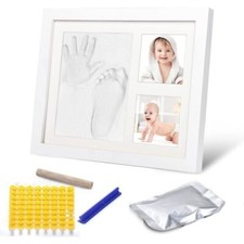 Kit Empreinte Bebe - NEUF - BLANC - 28x22cm - pour Nouveau né Cadeau de Bapteme