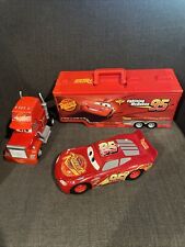 Disney Pixar Cars Movie 19" Long Mack Semi Truck Storage Carrying & Lighting McQ