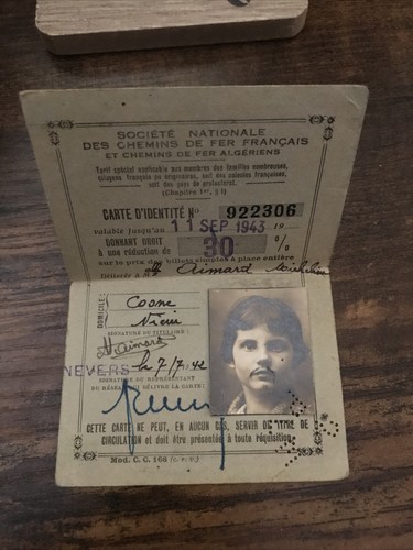 Ancienne carte identité - ancienne,