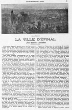 EPINAL (88) "CITY & ITS SOCIAL WORKS" ADP BY AUGUSTIN BAUDOUIN MAYOR 1926