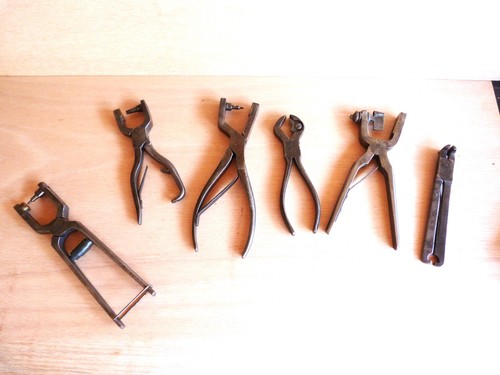 Lot anciens outils pinces - anciens,
