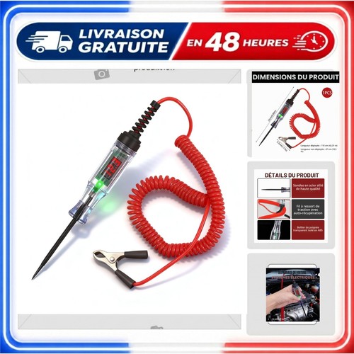 Testeur tension voiture - tension,