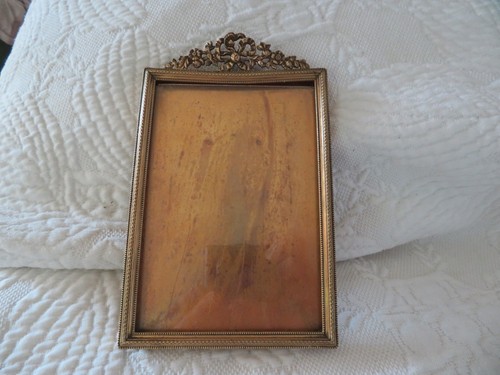 Ancien cadre photo bronze - en,