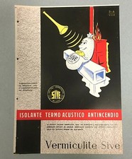 1958 SIVE VERMICULITE LEAFLET MILAN ANTI-SOUND INSULATION BUILDING SOUTH AFRICA