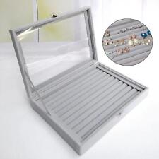 Vitrine d'exposition de bagues, boucles d'oreilles et colliers de voyage