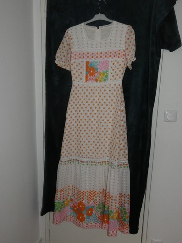 Vintage robe longue maxi - longue,