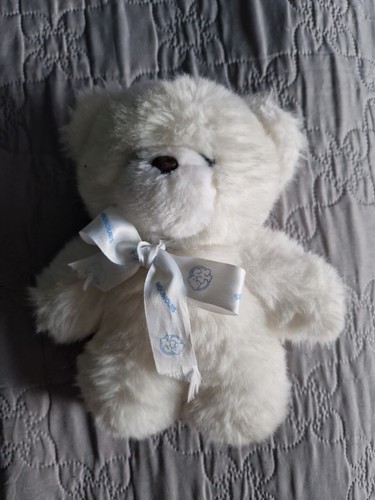 Peluche doudou ours blanc - doudou,