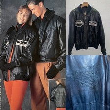 NISMO OLD LOGO LEATHER JACKET RARE JDM WINDBREAKER SWEATER ARC HKS R32 R33 GTR