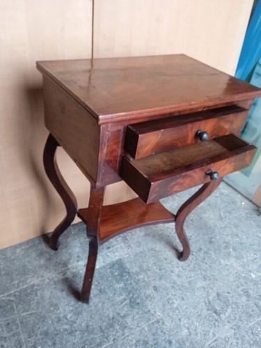 Table travailleuse en acajou - travailleuse,