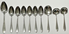 10 Pc. Gero Zilmeta Pattern No. 518 Stainless SERVING Spoons Ladles Holland