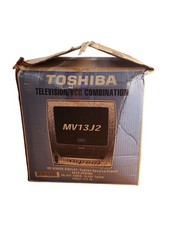 Vintage Toshiba TV VCR COMBO  MV13J2, 13"  Retro Gaming Television