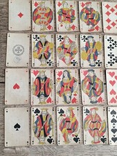 Jeu de cartes ancien tampon