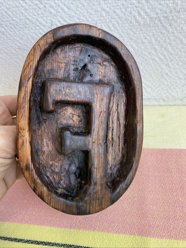 Ancien moule bois - ancien, lettre