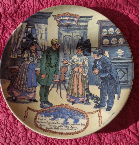 Assiette ancienne sarguemines - assiette,