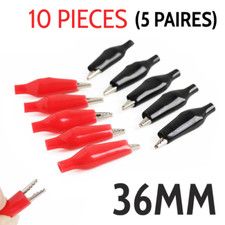 Lot 10 x pince crocodile