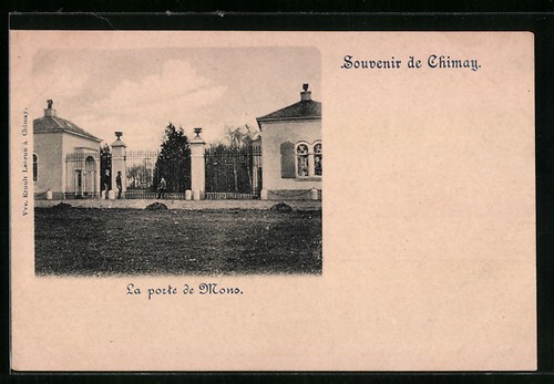 Cpa chimay porte mons - chimay,,