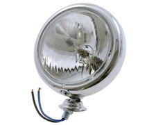 Phare de route moto chromé 4