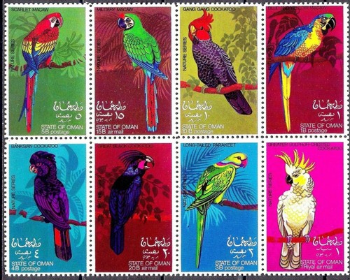 Oman 1969 oiseaux - oman,