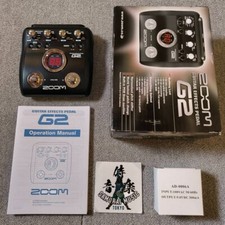 ZOOM G2 Electric Guitar Effects Pedal Multi-Effect Pedal w/Box & Adapter ※READ