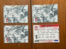 1) Liverpool v Tottenham,  Borrusia D., Barcelona, Galatasaray 2001-02 stubs