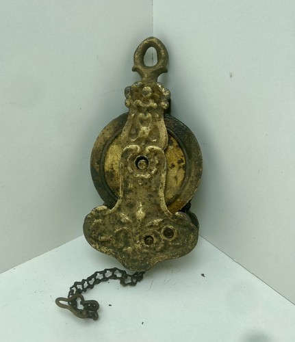 Ancienne poulie système - , à