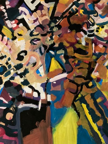 Beau grand dessin abstrait - grand,