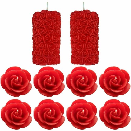 Bougie parfumée pilier rose