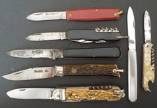 7 anciens couteaux Véritable