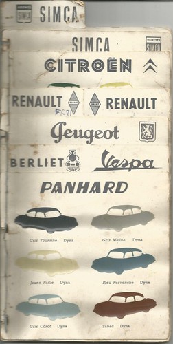 Nuancier teintes constructeurs - nuancier,