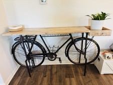 Unique Bike Console Table – Rustic/Industrial Style