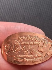 COIN PRESSED PIECE PENNY DISNEY MICKEY 26TH ANNIVERSARY RARE ANCIEN COLLECTION