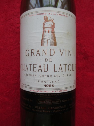Château latour 1983 bouteille - château,