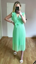 Robe longue, couleur vert