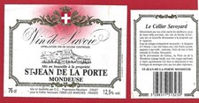 121-53 label wine of SAVOY MONDEUSE St Jean de la Porte Cave Coop. CRUET