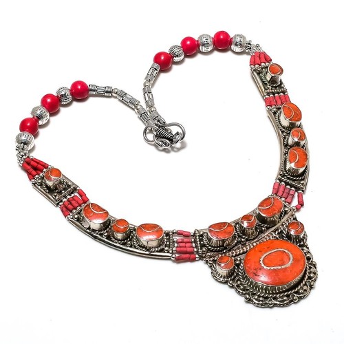 Collier vintage tibétain