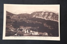 Antique postcard Saint Jean de Sixt: General view and the chain of Aravis
