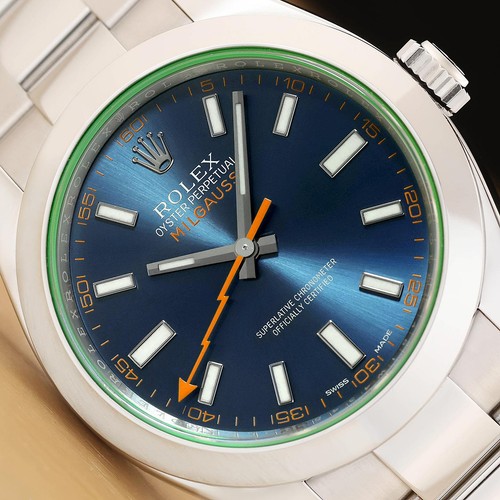 2015 card rolex mens milgauss - card,