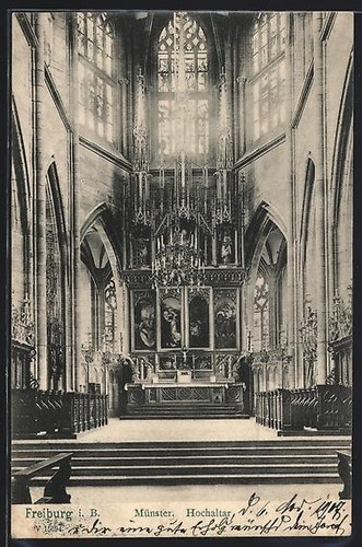 Carte postale fribourg b - i.,