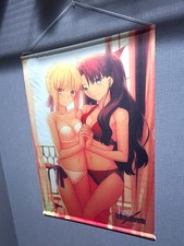[Tapestry Wall scroll] Saber Rin Tohsaka Fate/hollow ataraxia B2 size Japan