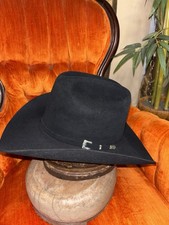 Resistol Black gold 20X Beaver Self-Conforming Cowboy Hat, Size 6 1/2 Black