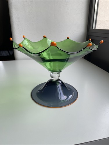 Rare art glass hand blown - glass,