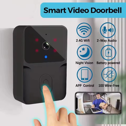 Sonnette vidéo sans fil wifi - sonnette,