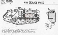 Verlinden 1/35 Israeli IDF M113 APC Nagmash Zelda Storage Racks (7 boxes) 202